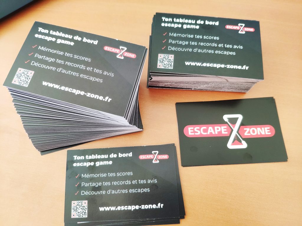 carte de visite escape zone